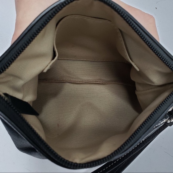 Coach black leather wristlet women - Picture 2 of 2